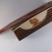 Half-Moon Box Call Kit  Walnut w/ Maple sides w/ Purpleheart Lid Unfinished 